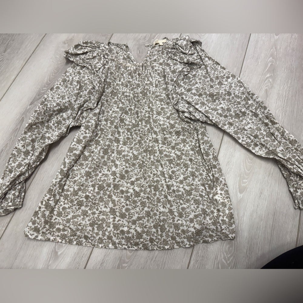 Maje Gray Floral Blouse